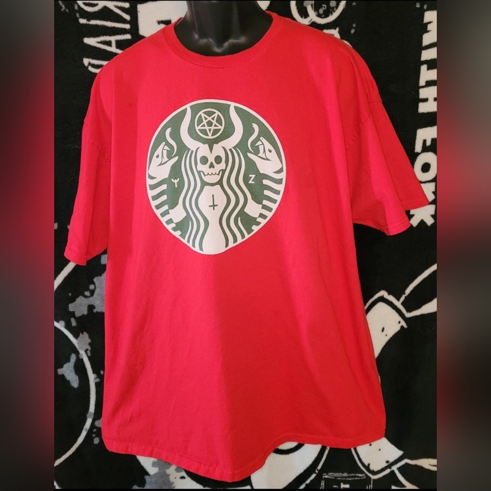 Teefury-Starbucks "The Red Cup-Size 2XL